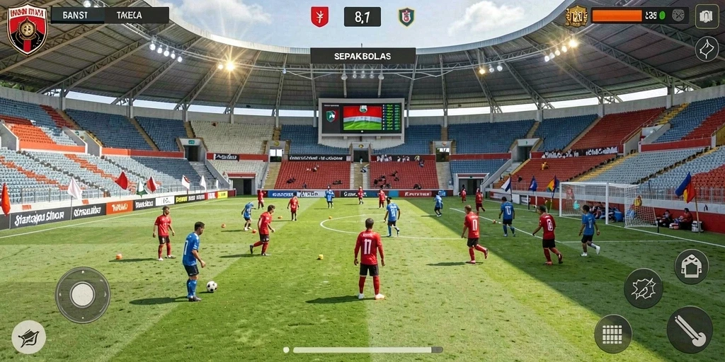 Tampilan awal game yang menarik dan intuitif.