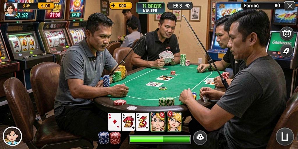 Tangkapan layar menampilkan karakter utama dalam petualangan.