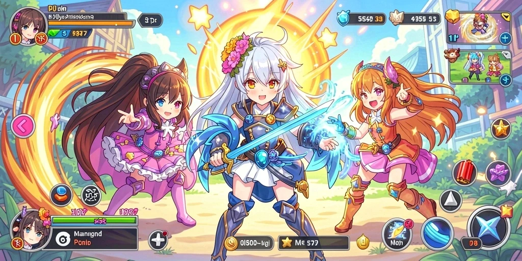 Tampilan level yang colorful dan menarik.
