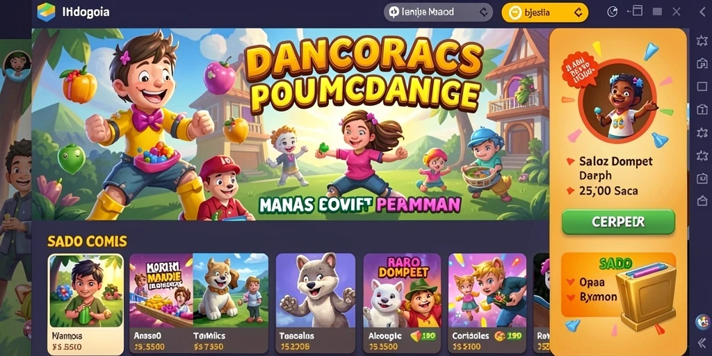 Tampilan antarmuka utama game F7F7 yang menarik.