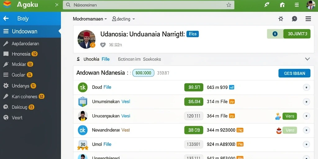 Tampilan antarmuka yang user-friendly.