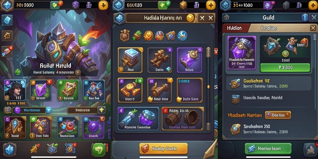 Tampilan awal permainan yang penuh warna dan menarik.