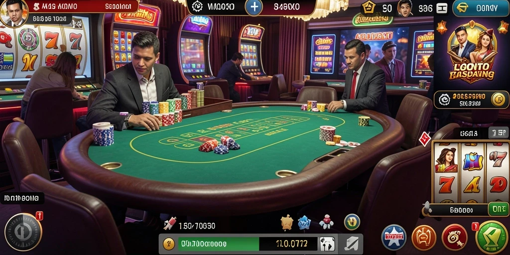 Tangkapan layar menampilkan permainan slot dengan grafik menarik.