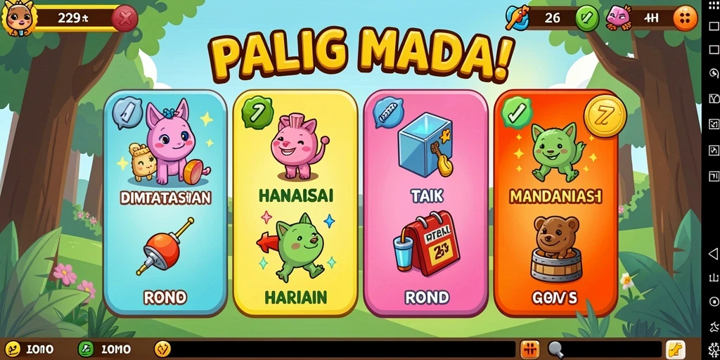 Tampilan awal yang menarik dan user-friendly.