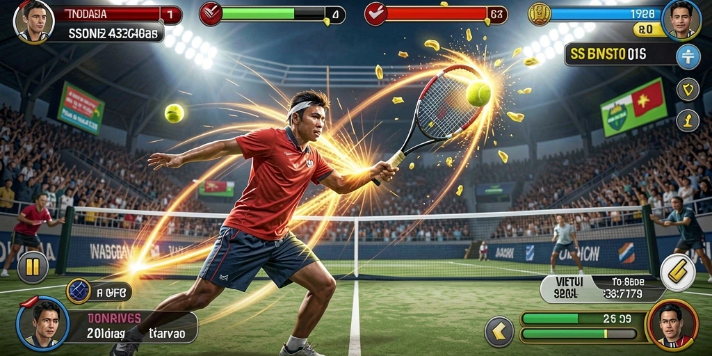 Tampilan awal permainan yang menarik dan penuh warna.