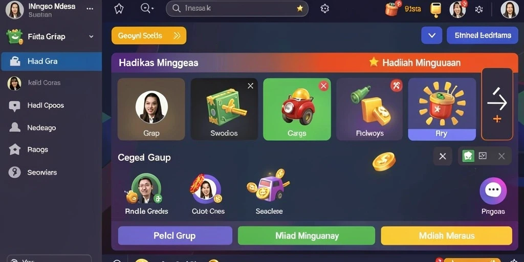 Tampilan awal yang menawan dan mudah dipahami.