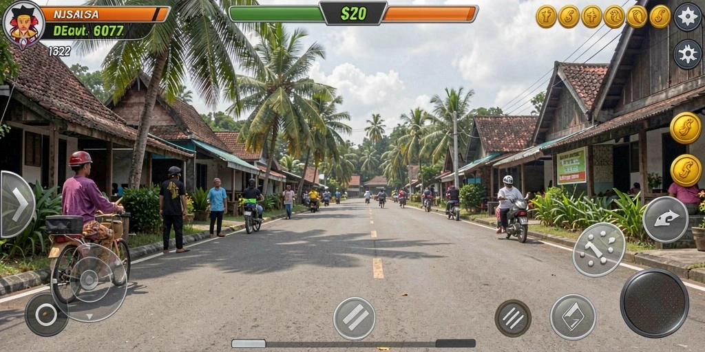 Tangkapan layar menunjukkan antarmuka pengguna yang menarik.