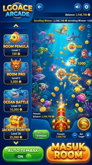 Cuplikan layar menu unduhan lgoace untuk perangkat Android
